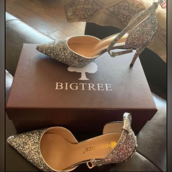 Brand new Silver Heels - Picture 1 of 7